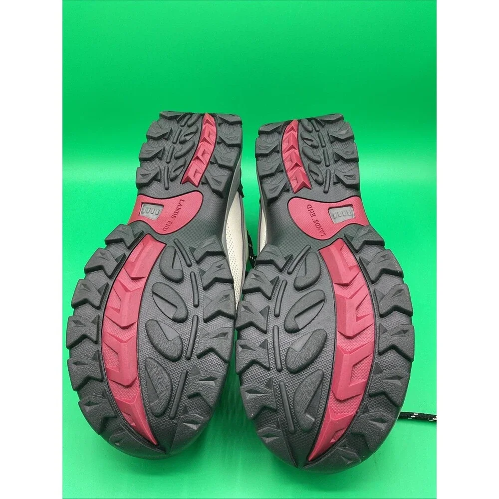 Lands' End women's White /black Hiking Athletic Shoes size 10B.NWOB - Picture 12 of 14